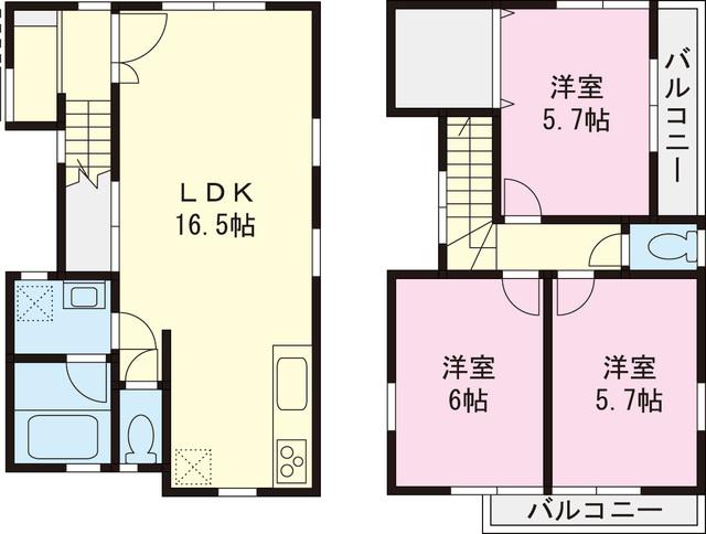Floor plan. 29,800,000 yen, 3LDK, Land area 79.5 sq m , Building area 78.47 sq m