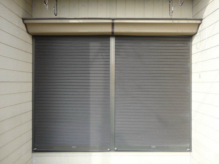 Balcony. With shutters