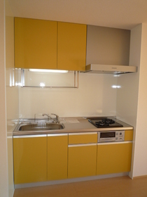 Kitchen. 2 lot gas stoves ・ System kitchen can enjoy cooking in with grill