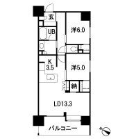 Floor: 2LD ・ K+N+2WIC / 1LD ・ K + S + N + 2WIC, occupied area: 64.41 sq m