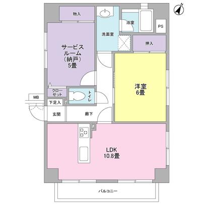 Floor plan. It is a corner room.