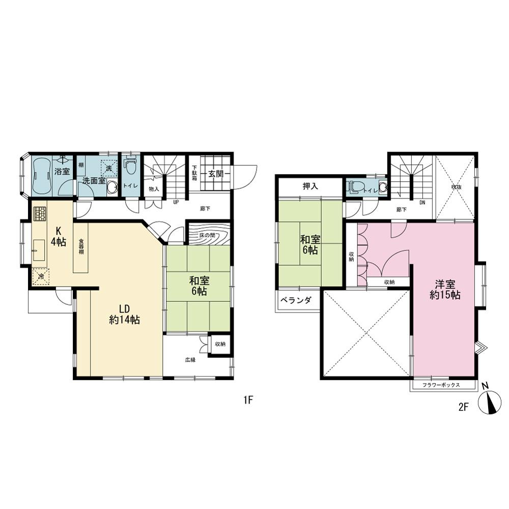 Floor plan. 28.5 million yen, 3LDK, Land area 198.09 sq m , Building area 104.32 sq m