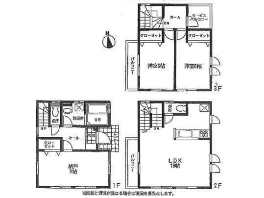 Floor plan. 42,900,000 yen, 2LDK, Land area 108.89 sq m , Building area 99.36 sq m floor plan