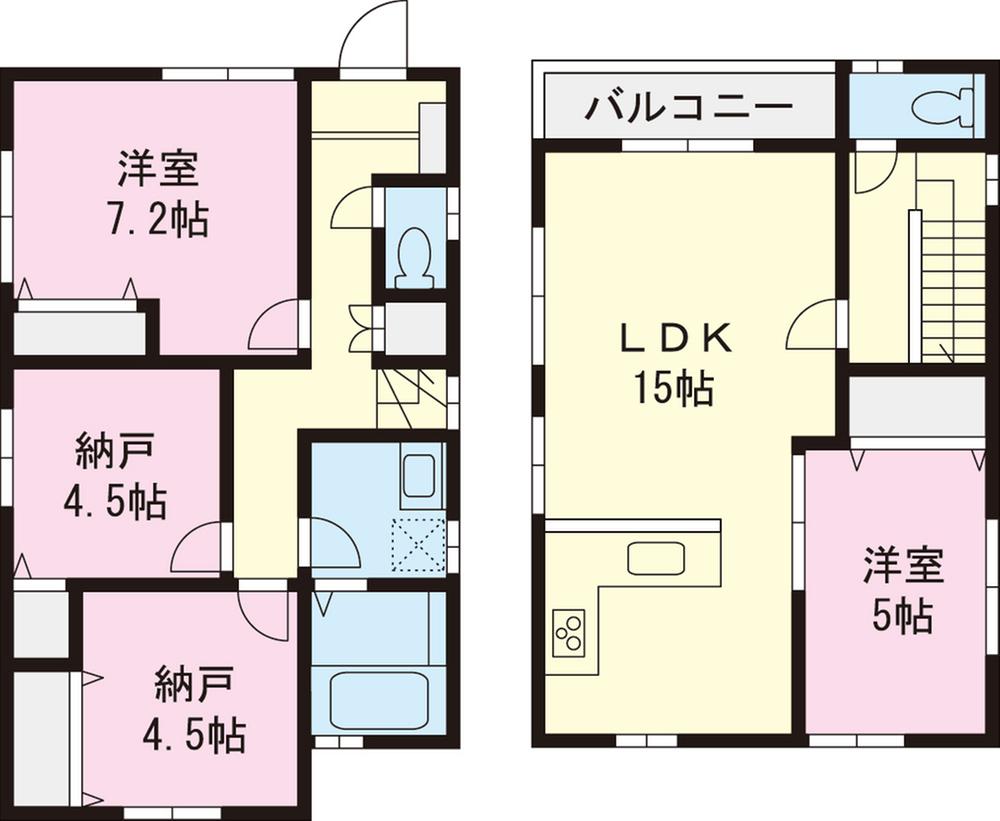 Floor plan. (A Building), Price 29,958,000 yen, 2LDK+2S, Land area 100.43 sq m , Building area 89.23 sq m