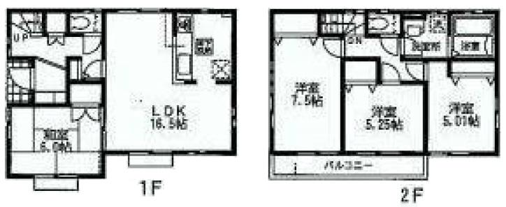 Floor plan. (5 Building), Price 34,800,000 yen, 4LDK, Land area 160.5 sq m , Building area 96.05 sq m