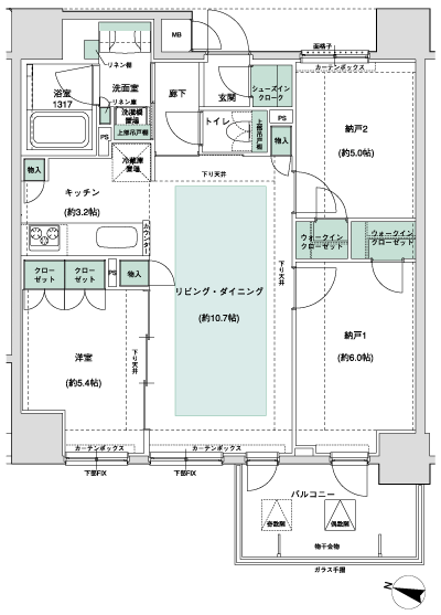 Floor: 1LDK + 2S (storeroom), the occupied area: 66.24 sq m, Price: 34,600,000 yen ・ 36,200,000 yen, now on sale