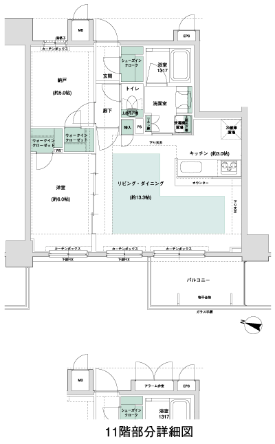 Floor: 1LDK + S (storeroom), the occupied area: 60.74 sq m, Price: 29,900,000 yen ・ 34,600,000 yen, now on sale