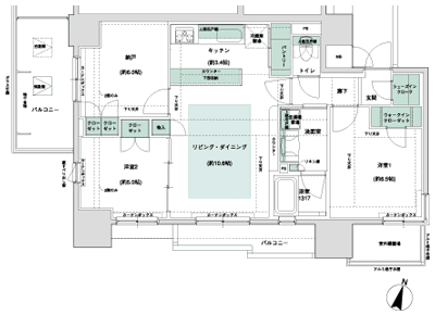 Floor: 2LDK + S (storeroom), the occupied area: 68.97 sq m, Price: 37,600,000 yen, now on sale