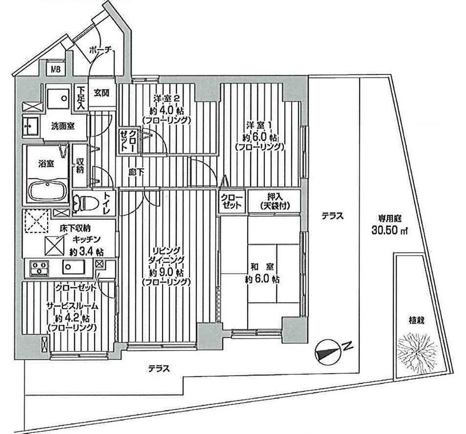 Floor plan. 3LDK+S, Price 33,800,000 yen, Occupied area 70.98 sq m