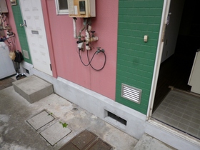 Other. Laundry storage in the front door next to
