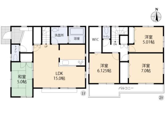 Floor plan. 33,800,000 yen, 4LDK, Land area 156.95 sq m , Building area 97.09 sq m floor plan