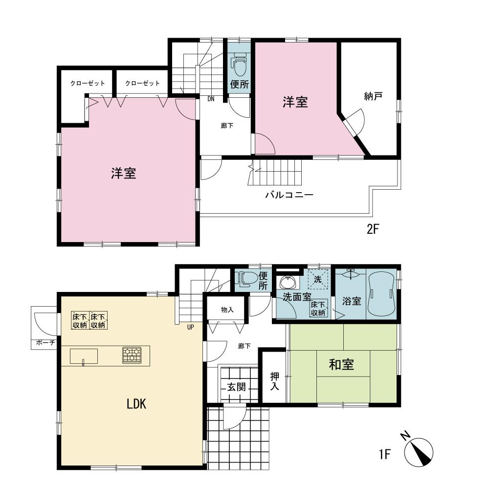 Floor plan. 30 million yen, 3LDK + S (storeroom), Land area 121.57 sq m , Building area 105.58 sq m