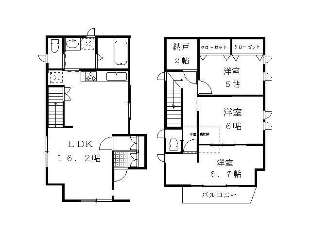 Floor plan. 33,800,000 yen, 3LDK + S (storeroom), Land area 73.39 sq m , Building area 84.87 sq m
