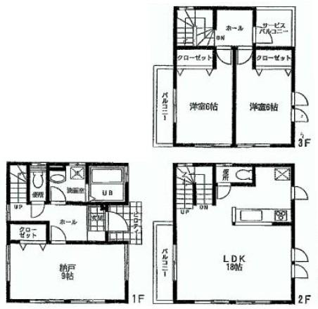 Floor plan. 43,800,000 yen, 2LDK + S (storeroom), Land area 108.89 sq m , Building area 99.36 sq m