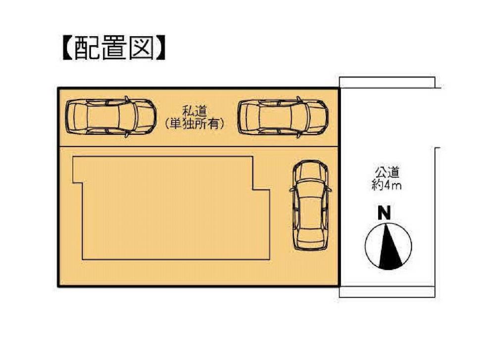 Compartment figure. 29,800,000 yen, 4LDK, Land area 127.39 sq m , Building area 94.19 sq m