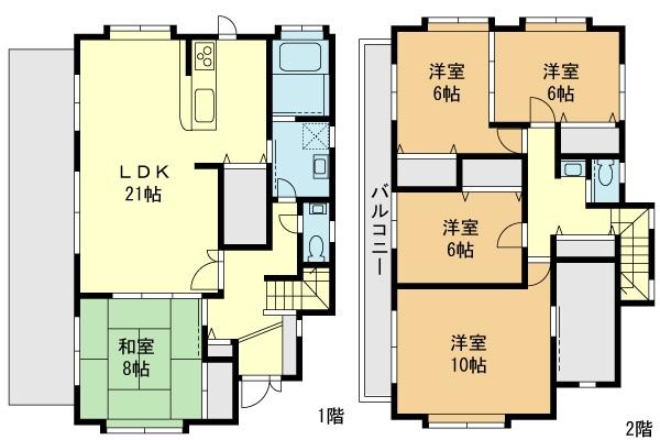 Floor plan. 46,800,000 yen, 5LDK, Land area 172.05 sq m , Building area 144.49 sq m floor plan