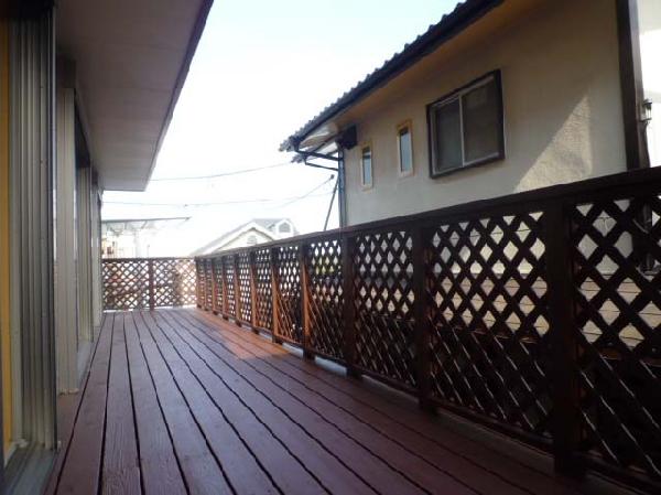 Other introspection. Wide wood deck