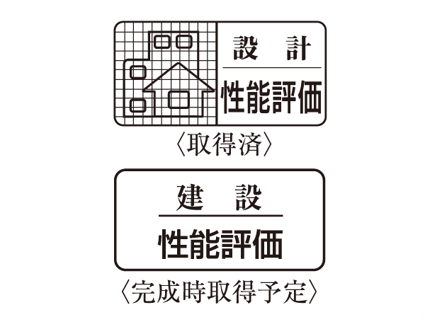 Building structure.  [Housing Performance Evaluation display] In order to provide a house that can be peace of mind, Construction ・ Completion stage of evaluation results is scheduled acquisition of the "construction Housing Performance Evaluation Report".  ※ For more information see "Housing term large Dictionary"