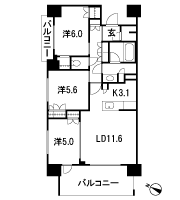 Floor: 3LDK + WIC + SIC, the occupied area: 72.26 sq m