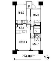 Floor: 3LDK + WIC, the occupied area: 66.76 sq m