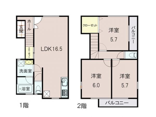 Floor plan. 29,800,000 yen, 3LDK, Land area 79.5 sq m , It is a building area of ​​100.02 sq m floor plan Living is 16.5 Pledge.