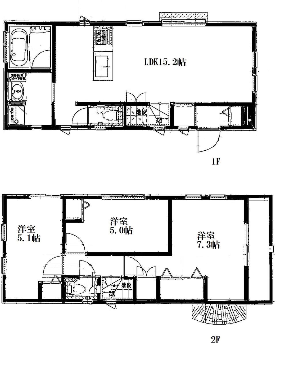 Floor plan. (B), Price 30,958,000 yen, 3LDK, Land area 83.83 sq m , Building area 75.42 sq m