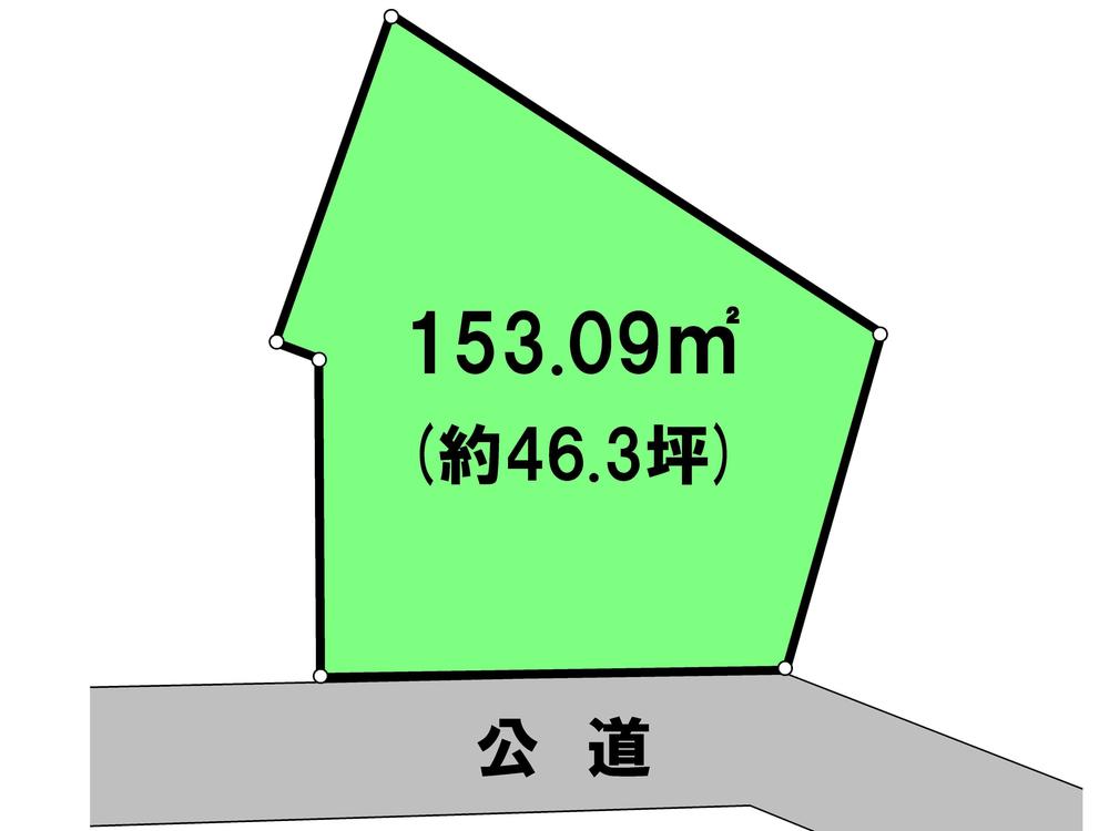 Compartment figure. Land price 25,800,000 yen, Land area 153.09 sq m compartment view