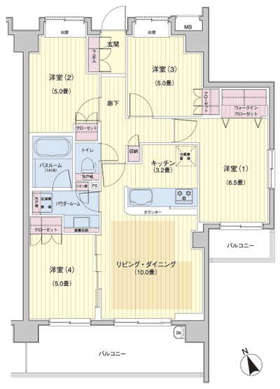 Floor: 4LDK + Wic, the occupied area: 75.33 sq m, Price: 40,500,000 yen, now on sale
