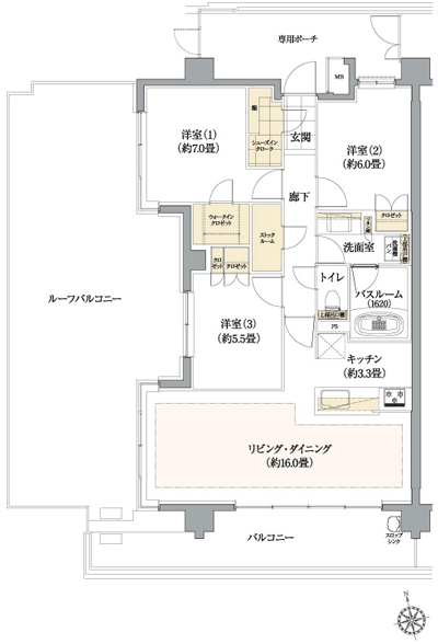 Floor: 3LDK + WIC + SIC + ST, the area occupied: 85.26 sq m, Price: TBD