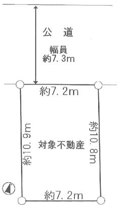 Compartment figure. Land area 78.52 sq m