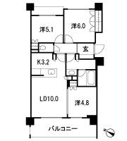 Floor: 3LDK, occupied area: 64.33 sq m, Price: 45,900,000 yen, now on sale