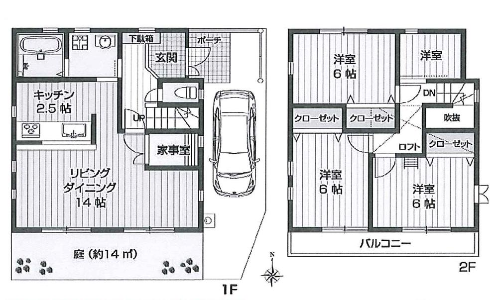 Floor plan. 35,800,000 yen, 3LDK, Land area 103.1 sq m , Building area 89.1 sq m