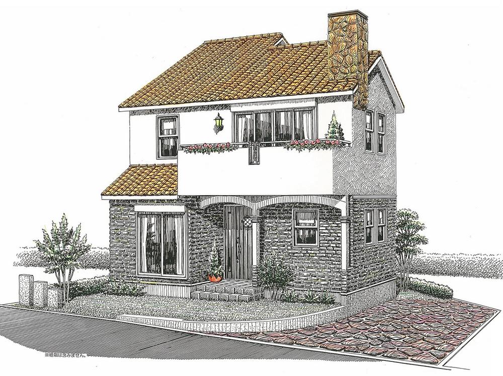 Local appearance photo. White wall was used as a keynote, Continental Spanish House was the point the orange unglazed tile.