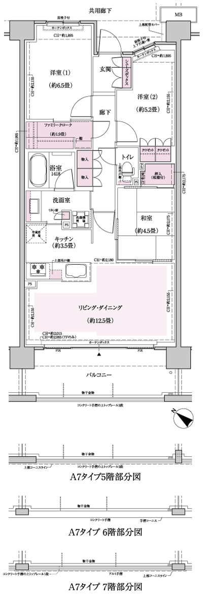 Floor: 3LDK + FC, the occupied area: 74.04 sq m, Price: TBD