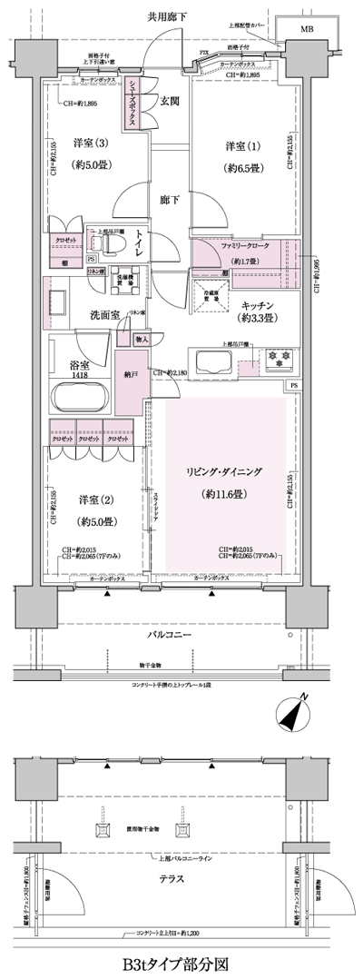 Floor: 3LDK + FC + N, the occupied area: 72.01 sq m, Price: TBD