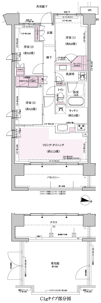 Floor: 3LDK + WIC, the area occupied: 68.4 sq m, Price: TBD