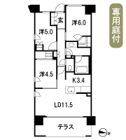 Floor: 3LDK + WIC, the area occupied: 68.4 sq m, Price: TBD