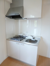 Kitchen. 2 lot gas stoves of the system kitchen can enjoy cooking