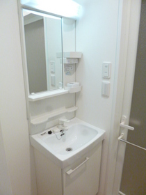 Washroom. Convenient Vanity in the morning of preparation