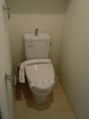 Toilet. There Washlet