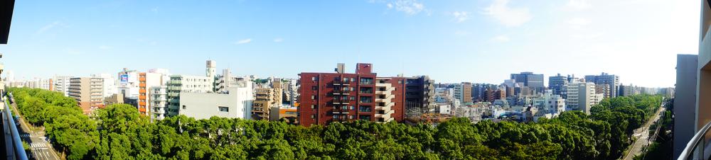 View photos from the dwelling unit. 180-degree panoramic view from the balcony (December 2013) Shooting