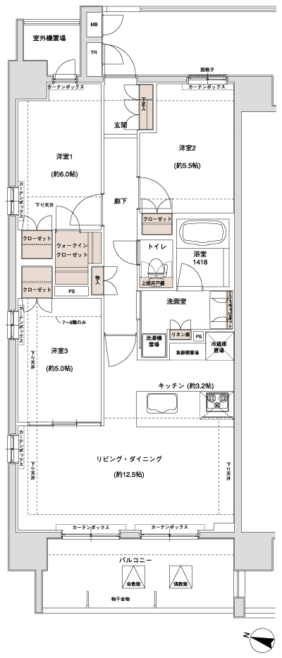 Floor: 3LDK + WIC, the occupied area: 73.32 sq m, Price: 53,300,000 yen, now on sale