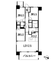 Floor: 3LDK + WIC, the occupied area: 73.32 sq m, Price: 53,300,000 yen, now on sale