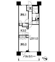 Floor: 2LDK + WIC, the occupied area: 57.88 sq m, Price: 37,900,000 yen ~ 40,700,000 yen, now on sale