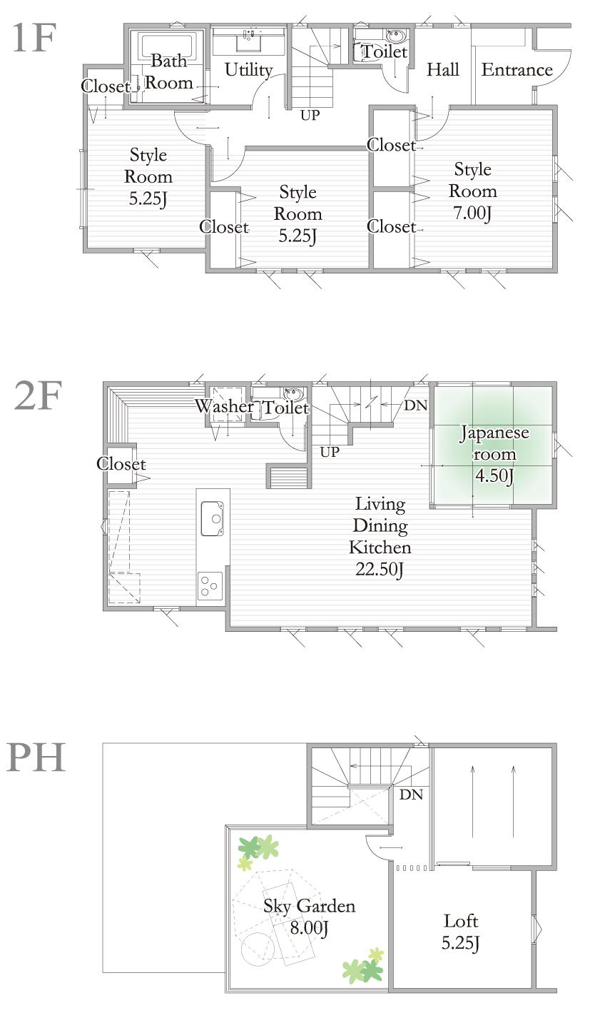 Floor plan. 62,800,000 yen, 4LDK, Land area 141.25 sq m , Building area 112.2 sq m
