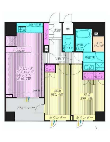 Floor plan. 2LDK+S, Price 46,800,000 yen, Occupied area 55.31 sq m , Balcony area 5.47 sq m