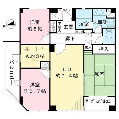 Floor plan. Naka-ku, Honmokumoto-cho, Yokohama, Kanagawa Prefecture