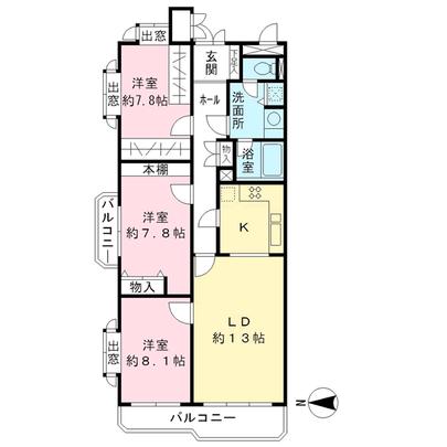 Floor plan. Naka-ku Yamate-cho, Yokohama, Kanagawa Prefecture
