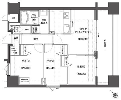Floor: 3LDK, occupied area: 57.85 sq m, Price: 32,500,000 yen, now on sale