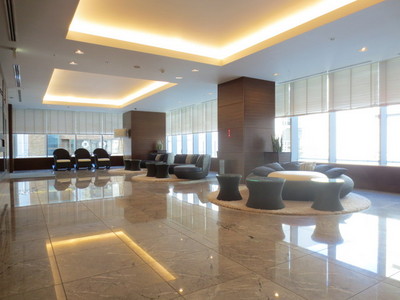 lobby. Hotel-like entrance lobby